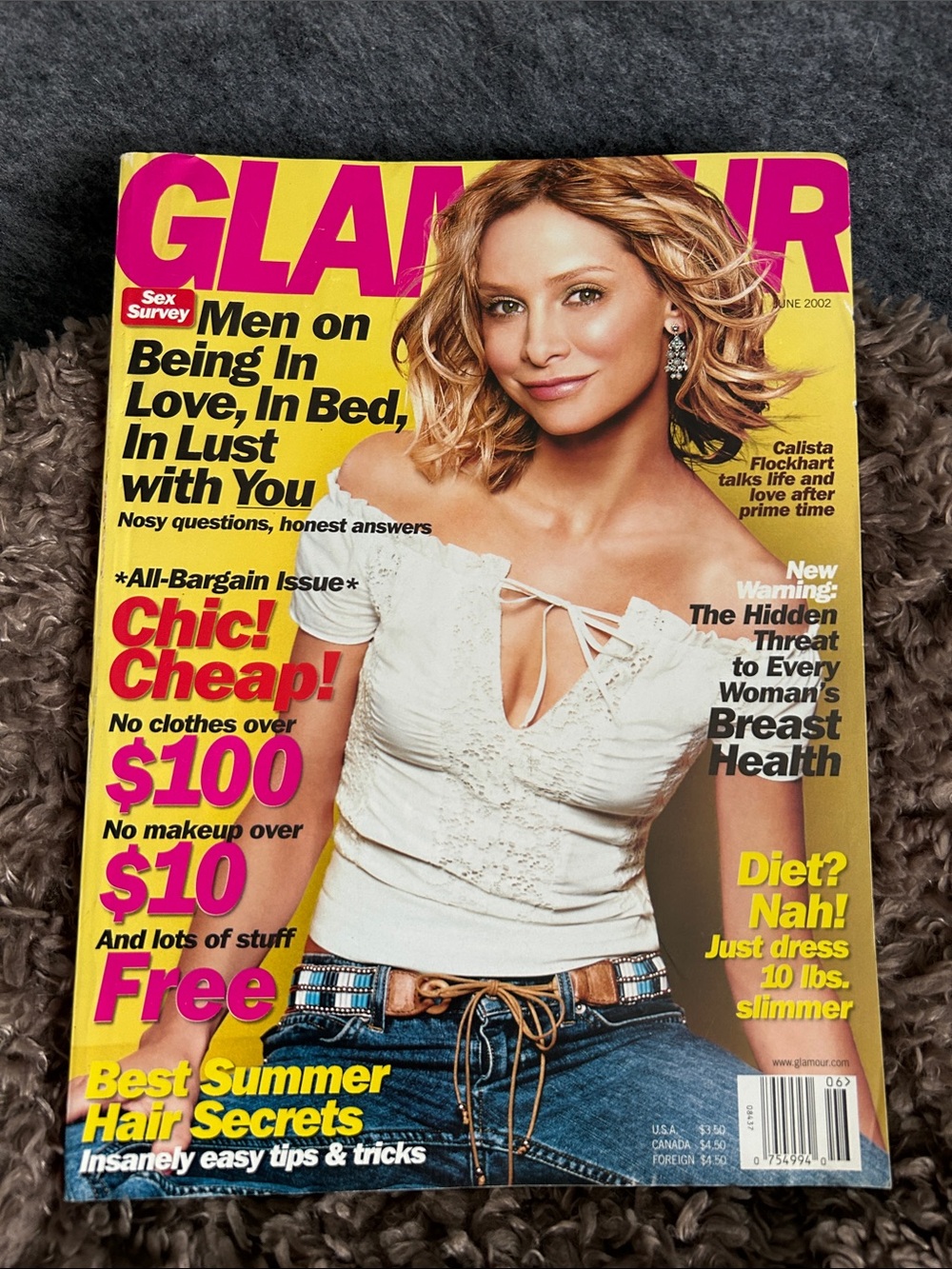 Glamour Magazine June 2002- Calista Flockhart